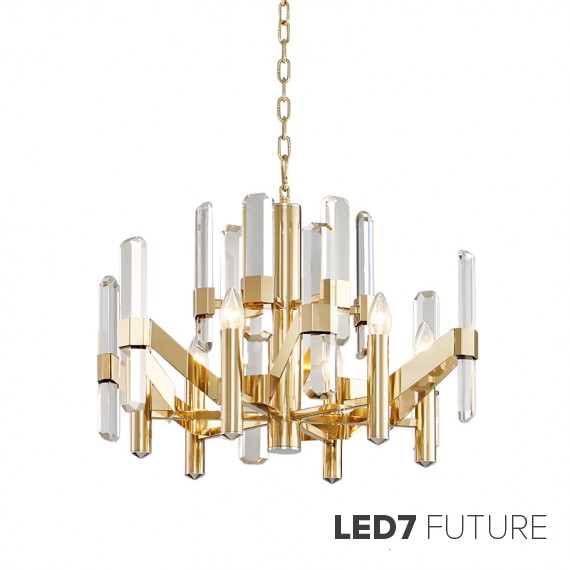 Loft Industry Modern - Rocks Chandelier